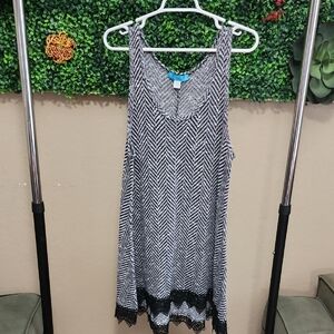 Black and White Chevron Women's Dress